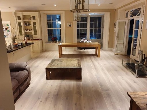 Engineered Wood Flooring Doherty, Grayish White Hardwood Floors